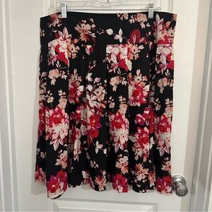 Roz & Ali Floral Circle Skirt Sz 16